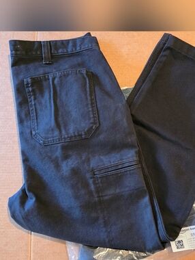 Cargo Jeans - Men's Black Work Pants - Straight Fit-  Sz 36W X 30L - 2 Pairs